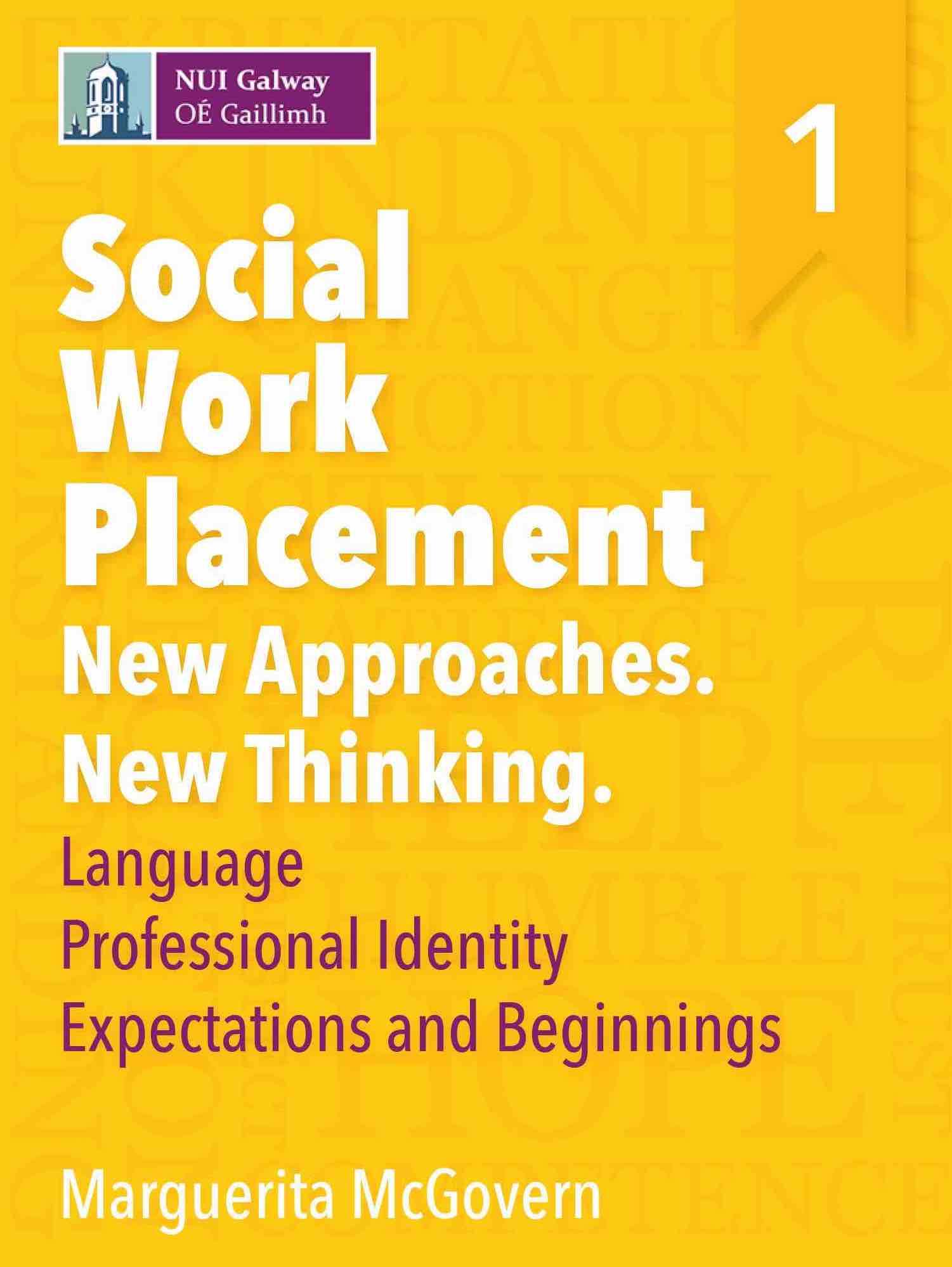Download Book 1 of Social Work Placement: New Approaches. New Thinking